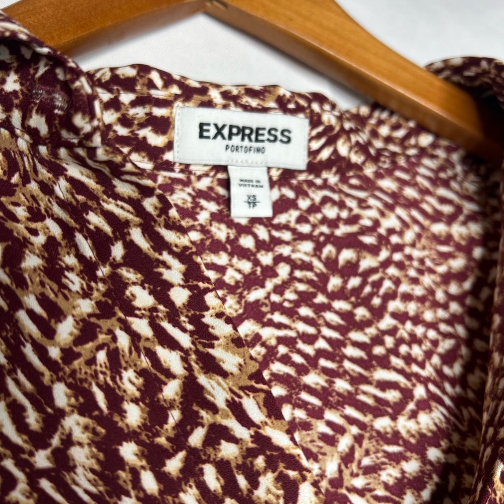 Express Portifino Patterned Blouse - image 2